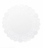 Салфетки для торта d-24см белые (1уп=250шт)