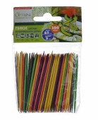 Пики для канапе 6,5см OptiLine цветные бамбуковые (1уп=100шт)
