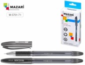 Ручка шариковая масл. Mazari Torino, 0,7мм, игольчатая, чёрная