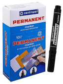 Маркер перманентный CENTROPEN 5.0мм, скошенный, линия 1-4.6мм, чёрный
