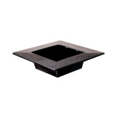 Поднос квадратный (металл) 20x20x5,5см черный