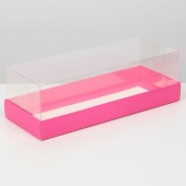 Коробка для десерта «Фуксия» 26,2х9,7х8см
