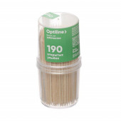 Зубочистки Optiline 190шт в пластиковой банке