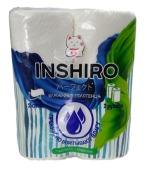 Полотенца бумажные INSHIRO 2сл, белые (1уп=2шт)