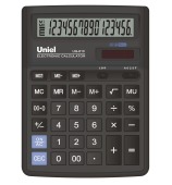 Калькулятор настольный Uniel UG-610, 16 разрядов, 2 питания
