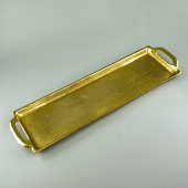 Поднос (металл) 45х13x3см золотой