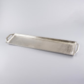 Поднос (металл) 55х13x3см серебряный