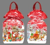 Мешочек НГ с завязками и двумя ручками 26х31см 1300г (1уп=50шт)