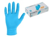 Перчатки Wally plastic нитрил/винил голубые р.S (1уп=100шт)
